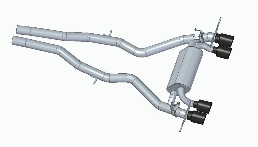 Aulitzky Exhaust | BMW M2 G87 | 3,0 Zoll Edelstahl Abgasanlage ab OPF mit Klappensteuerung | TÜV